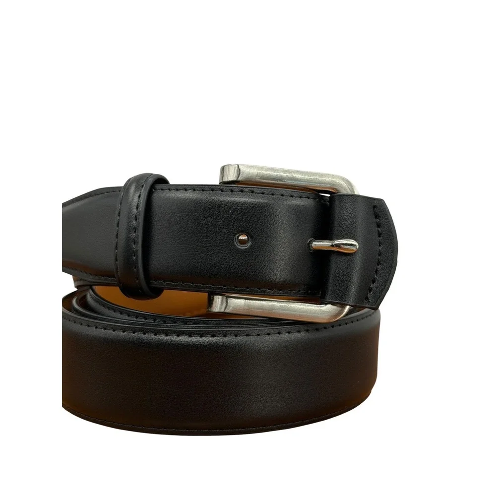 Bulliant Leather Belt Men SZ 52 Black Classic Office Detachable Strap Practical